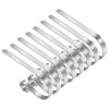 Ginbel Direct 8 Pack Christmas Stocking Holders Mantel Stocking Hanger Christmas Decoration Supplies (Silver) view 1