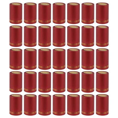 homeemoh 100 Pcs 33mm Heat Shrink Capsules, Heat Shrink Wine Sealed Cover for Professional, Wine Cellars, Home and Kitchen,Red