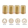 homeemoh 100 Pcs 33mm Heat Shrink Capsules, Heat Shrink Wine Sealed Cover for Professional, Wine Cellars, Home and Kitchen,Gold view 3