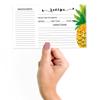 Inkdotpot 4x6 Inch Recipe Cards (Set of 50), Thick Double Sided Premium Card Stock- Modern Style White Recipe Notecards for Weddings- Bridal- Baby Shower - Pineapple Theme view 2