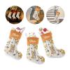 CUXWEOT Personalized Cute Dog Corgi Christmas Stocking Customize Name Xmas Socks for Family Holiday Decorations Gift 17.52 x 7.87 Inch view 3