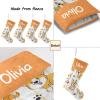 CUXWEOT Personalized Cute Dog Corgi Christmas Stocking Customize Name Xmas Socks for Family Holiday Decorations Gift 17.52 x 7.87 Inch view 4