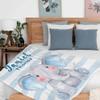 Artsadd Custom Blanket for Baby Boys Girls with Name Elephant Personalized Blankets for Toddler Fuzzy and Fleece Soft Animal Blanket Birthday Gifts for Kids 40"x50" view 3