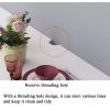 ALGWXQ Wall-Mounted Folding Table Deciduous Table Floating Wall Table Dining Table Suitable for Kitchen Bedroom Balcony, 18 Sizes (Color : White, Size : 70x50cm) view 2