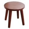 Natural and Co. Solid Wood Step Stool Plant Stand Round Footrest 10 inch Portable Detachable Legs Vanity Stool Brown view 1