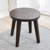 Natural and Co. Solid Wood Step Stool Plant Stand Round Footrest 10 inch Portable Detachable Legs Vanity Stool Brown view 3