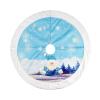TITA-DONG Pre-lit Christmas Tree Skirt, Santa Claus Glowing Tree Skirt with LED Light, Cute Cartoon Pattern Christmas Pattern Tree Skirt for Indoor Outdoor Home Holiday Decoration view 1