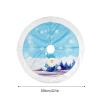 TITA-DONG Pre-lit Christmas Tree Skirt, Santa Claus Glowing Tree Skirt with LED Light, Cute Cartoon Pattern Christmas Pattern Tree Skirt for Indoor Outdoor Home Holiday Decoration view 2