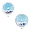TITA-DONG Pre-lit Christmas Tree Skirt, Santa Claus Glowing Tree Skirt with LED Light, Cute Cartoon Pattern Christmas Pattern Tree Skirt for Indoor Outdoor Home Holiday Decoration view 3