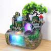 Desktop Fountain, 110V Tabletop Rockery Fountain Waterfall Bonsai Home Office Atomizing Humidifier Decor view 3