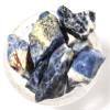 20PCs Blue Black White Sodalite Rough Stones UV Reactive Natural Gemstone Quartz Crystal Mineral Raw Specimens - Brazil view 1