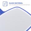 Beaupretty 2pcs Hand Mirror Makeup Mirror with Long Handle Handheld Cosmetic Mirror Portable Vanity Mirror for Purse Bag Travel Girls Women Blue view 3