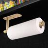 VAEHOLD Adhesive Paper Towel Holder Under Cabinet Wall Mount for Kitchen, Paper Towel Roll Holder Stick to Wall, Stainless Steel (Gold) view 3