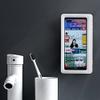 ZTBH Bathroom Divider Bathroom Phone Holder Case Storage Box, Wall Mount Covered Mobile Phone Shelves Toilet Bathroom Hardware Sets (Color : Blue) view 2