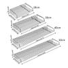 ZTBH Bathroom Divider Stainless Steel Kitchen Bathroom Shelf, 20-60cm Wall-Mounted Storage Rack, Single Layer Storage Shelf Bathroom Hardware Sets (Color : 40cm) view 3