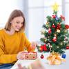 2Pcs Artificial Mini Christmas Tree Christmas Trees Light String Decoration Garden Xmas Ornaments for Tabletop Desk view 4