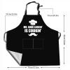 ERWYTYIOI Funny BBQ Black Chef Aprons for Men, Mr. Good Looking is Cooking - Fathers Day/Boyfriend/Husband/Dad Birthday Gift One Size Fits All Best for Cooking, Grilling Black view 2