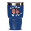 11th Anniversary Tumbler for Husband Wife Funny Vegan Vegetarian Food Pun Its Bean 11 Years Steel Eleventh Yr Married Cute Keepsake for Couple 20 or 3 view 1