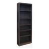 BOWERY HILL Traditional 84" Tall 6-Shelf Wood Bookshelf Bookcase in Espresso view 1