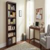 BOWERY HILL Traditional 84" Tall 6-Shelf Wood Bookshelf Bookcase in Espresso view 4