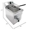 KWS DY-11 Commercial Electric 1750W Deep Fryer 11.4L Stainless Steel with Faucet Drain Valve System for Commercial and Home User (DY-11 | 11.4L | 1750W) view 3