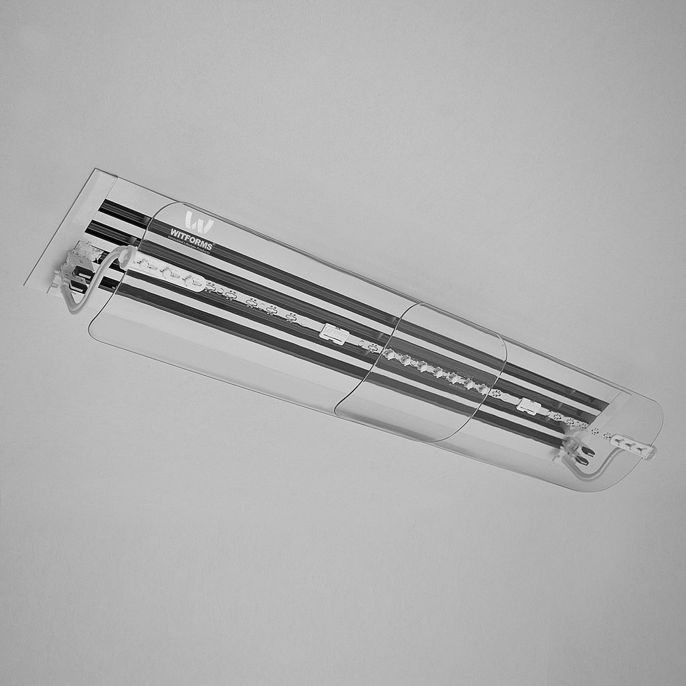 WITFORMS Grille Adjustable AC Air Deflector - 360 Rotatable - Extends 24" to 43" Length - Fits Most Standard Liner Central Air Vents - Transparent Design - Measure Before Purchase