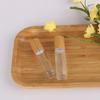 18 pcs Empty Bamboo 10ml Glass Frosted Roller Bottles for Essential Oil, 0.33OZ Essential Oil Roller Bottles with bamboo lid and with Stainless Steel Roller Ball view 4