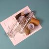 COSIDEA 18 pcs 10ml bamboo roller bottles With bamboo cap for essential oils empty glass roll on perfume bottle (Clear) view 4