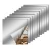 12 Pcs Acrylic Flexible Mirror Sheets, 12 x 12 in Mirrors Tiles Self Adhesive Square Cuttable Wall Stickers Non Glass Acrylic Safety Reflective for DIY Craft Home Wall Decoration view 1