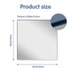 12 Pcs Acrylic Flexible Mirror Sheets, 12 x 12 in Mirrors Tiles Self Adhesive Square Cuttable Wall Stickers Non Glass Acrylic Safety Reflective for DIY Craft Home Wall Decoration view 2