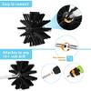 Jxjamp Dryer Vent Cleaner Kit 12 Feet, Flexible 9 Rods Dry Duct Cleaning Kit Chimney Brush with Dryer Lint Brush view 4