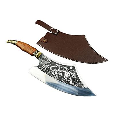 Boning Knife, Chinese Kitchen Bone Knife Meat Cleaver Dehulling Knife Kitchen Bone Knife Fish Chopping Knife Forging Knife Cooking Tools BY ZZYY (Color : Type1)
