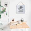 Aihesui Wood Sign Hanging Wall Decoration Farmhouse It Takes a Big Heart to Shape Little Minds Wall Art for Living Room Kitchen Batheroom Bedroom Office School 12x12inch view 4