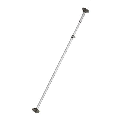 BAOYOUNI Adjustable Tension Pole Floor to Ceiling Mounted DIY Rod, No Drilling, Parts of Garment Rack - Grey