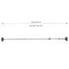 BAOYOUNI Adjustable Tension Pole Floor to Ceiling Mounted DIY Rod, No Drilling, Parts of Garment Rack - Grey view 2