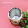 14oz Stainless Steel Tumbler with Lid & Straw-Double Wall Vacuum Insulated Travel Mug,Happy Halloween Horror Witch Pumpkins Buffalo Diamond Plaid Water Bottle Beverage Drinks Cup for Adults Kids view 2