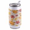 10oz Stainless Steel Tumbler with Lid & Straw-Double Wall Vacuum Insulated Travel Mug,Thanksgiving Fall Vintage Maple Leaves Water Bottle Coffee Beverage Drinks Cup for Adults Kids view 1