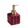 Layboo Modern Style Ceramic Hand Soap Dispenser, Decorative Liquid Soap & Lotion Dispenser Hand Soap Dispenser, for Kitchen or Bathroom Countertops 220ML/0.058gallon (Jujube red) view 1