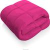 PG Beddings Boat Bedding - USA Made Universal V Berth 3 Piece Duvet Insert Comforter Set (Universal V Berth), Solid Hot Pink view 2