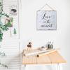 Aihesui Wood Sign Hanging Wall Decoration Farmhouse Live in the Moment Wall Art for Living Room Kitchen Batheroom Bedroom Office School 12x12inch view 4