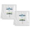 ALAZA Funny Stylish Dragonfly Cotton Hand Towel Set of 2 Hotel Spa Bathroom Towel Highly Absorbent Soft 16" x 30" view 2