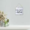 Aihesui Wood Sign Hanging Wall Decoration Farmhouse Fun Fact I Don't Care Wall Art for Living Room Kitchen Batheroom Bedroom Office School 7x7inch view 3