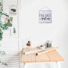 Aihesui Wood Sign Hanging Wall Decoration Farmhouse Fun Fact I Don't Care Wall Art for Living Room Kitchen Batheroom Bedroom Office School 7x7inch view 4