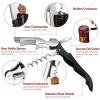 16 Pieces Wine Keys Opener Travel Corkscrew Wine Bottle Opener Waiter Beer Bartender for Home Office Kitchen Restaurant Bar Applications (Black) view 4