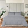 1 Piece Comforter 1000 TC Egyptian Cotton Cover | Super Soft Premium Quality Microfiber Filling (Super King, Silver) view 1