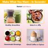 PATRIOT HEALTH ALLIANCE Patriot Power Blender, Portable, Cord-Free USB Rechargeable Mini Blender, Make Smoothies, Protein Shakes, Slushies for Kids & Margaritas On-The-Go, Gym, Camping view 4