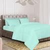 1 Piece Comforter 1000 TC Egyptian Cotton Cover | Super Soft Premium Quality Microfiber Filling (Super King, Aqua Blue) view 4