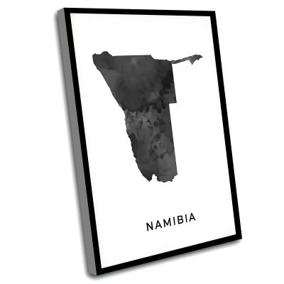 Rustic Office Decor,Farmhouse Decor Living Room,Namibia Map Art Poster,Black And White Wall Art Print Of Namibia,Gift Idea,Colorful Map,Gift For Elderly,16x24 Inch Framed Wall Art