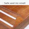 AYLYHD Clear Glass Table Cover, Desk Cover PVC Office Chair Mat Waterproof Anti-scalding Oil-Proof Wash-Free Placemat for End Table, Customizable (Color : 3mm, Size : 140x180cm) view 2