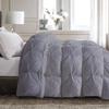 Cotton Farm All-Season 500 GSM Silver Gray Goose Down Alternative Quilted Pinch Pleated 3 Piece Comforter Set 800 Thread Count Egyptian Cotton Soft & Fluffy Breathable Twin view 4
